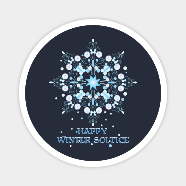 Winter Soltice Star Magnet by emma17